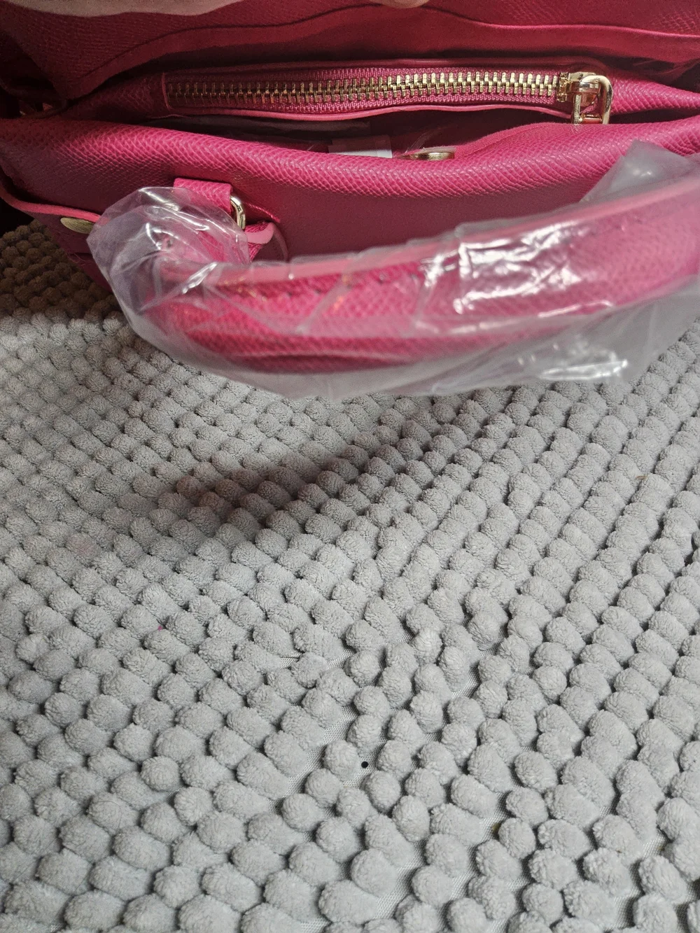 NWT bebe Pink (Orchid) Evie small Top-Handle Satchel